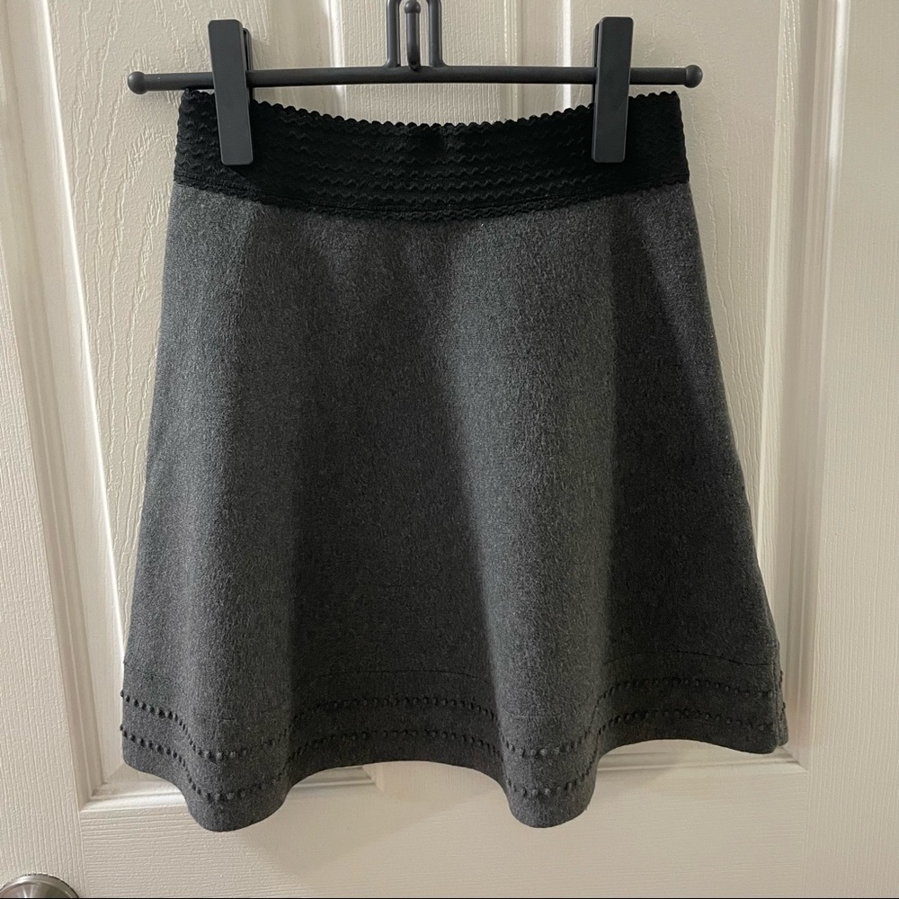CLUB MONACO MIREVA A-Line Skirt-charcoal /blk XS